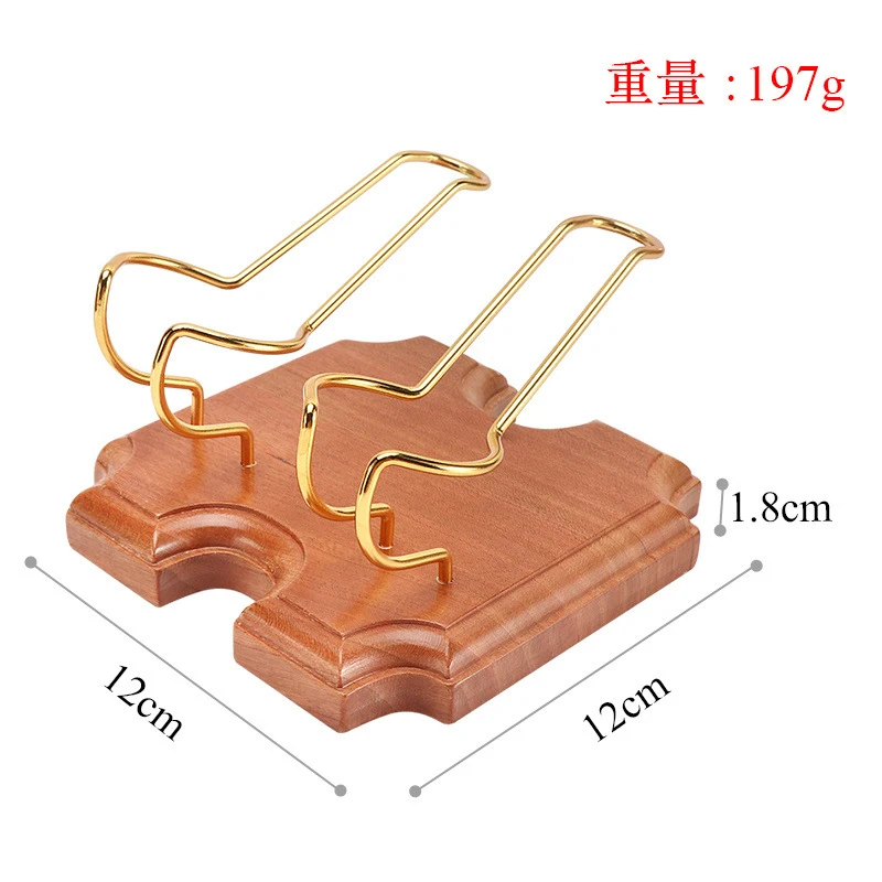 1Pc Solid Wood Multiple Smoking Tobacco Pipe Tool Stand Holder Rack Accessory