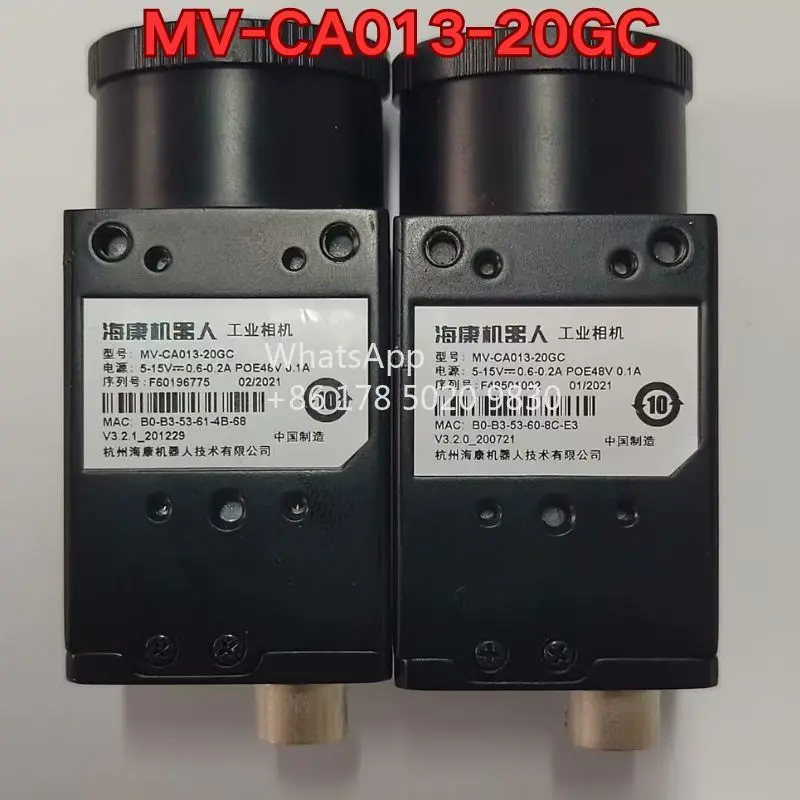 

Бывшая в употреблении разобранная промышленная камера MV-CA013-20GC, функциональный тест обычно