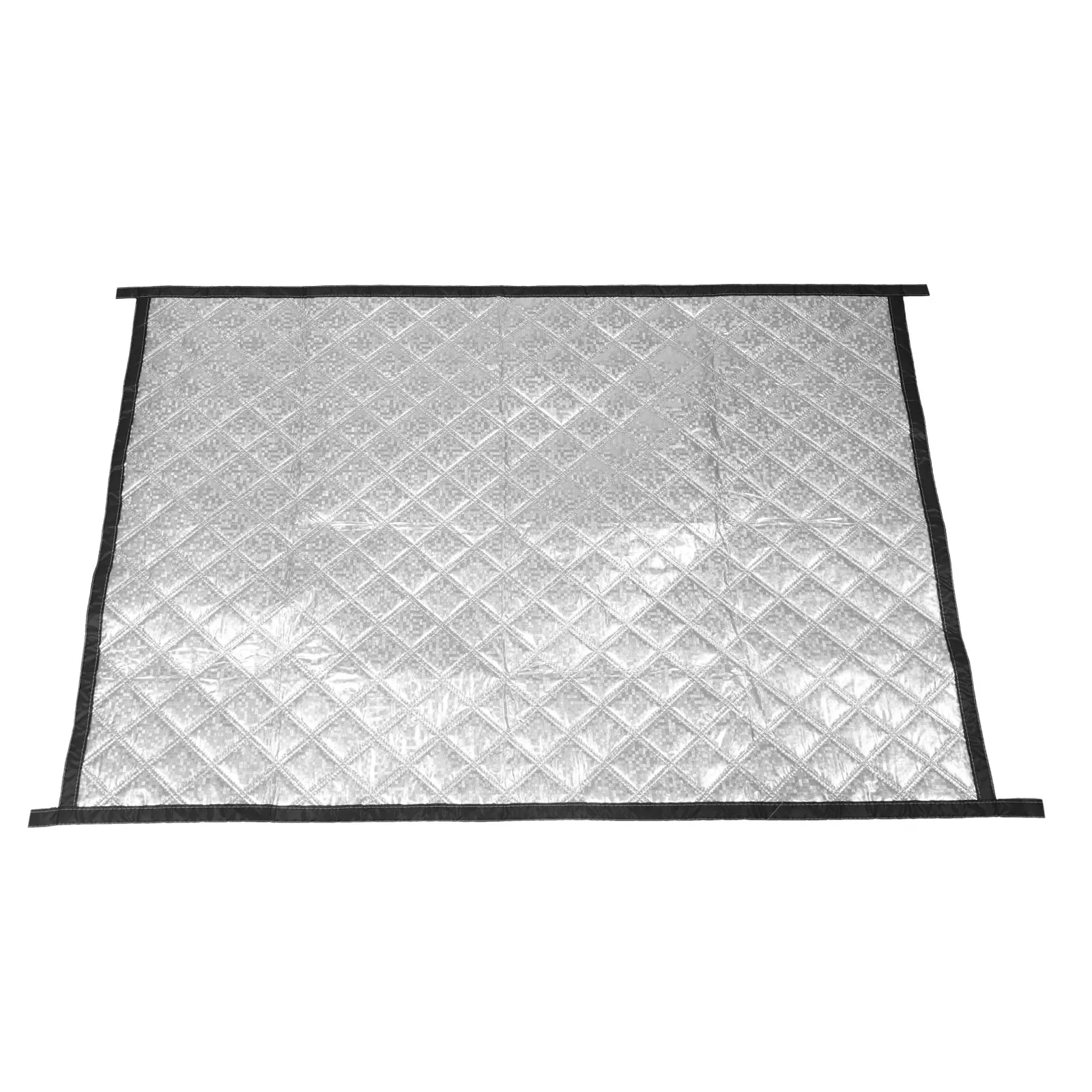 Rideau de fenêtre isolant thermiquement, à fixer sans perçage, avec feuille d’aluminium réfléchissante, coupe-vent, protection contre le froid, dimensions 47 x 35 pouces, en graphène.