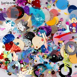 20g Random Mix Sequin Craft Glitter Star Heart Flower Mermaid Shell Sequins Paillettes DIY Clothes Nial Decor D0230