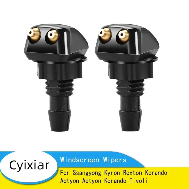 

2Pcs Car Wiper Front Windshield Washer Wiper Nozzle For Ssangyong Kyron Rexton Korando Actyon Actyon Korando Tivoli