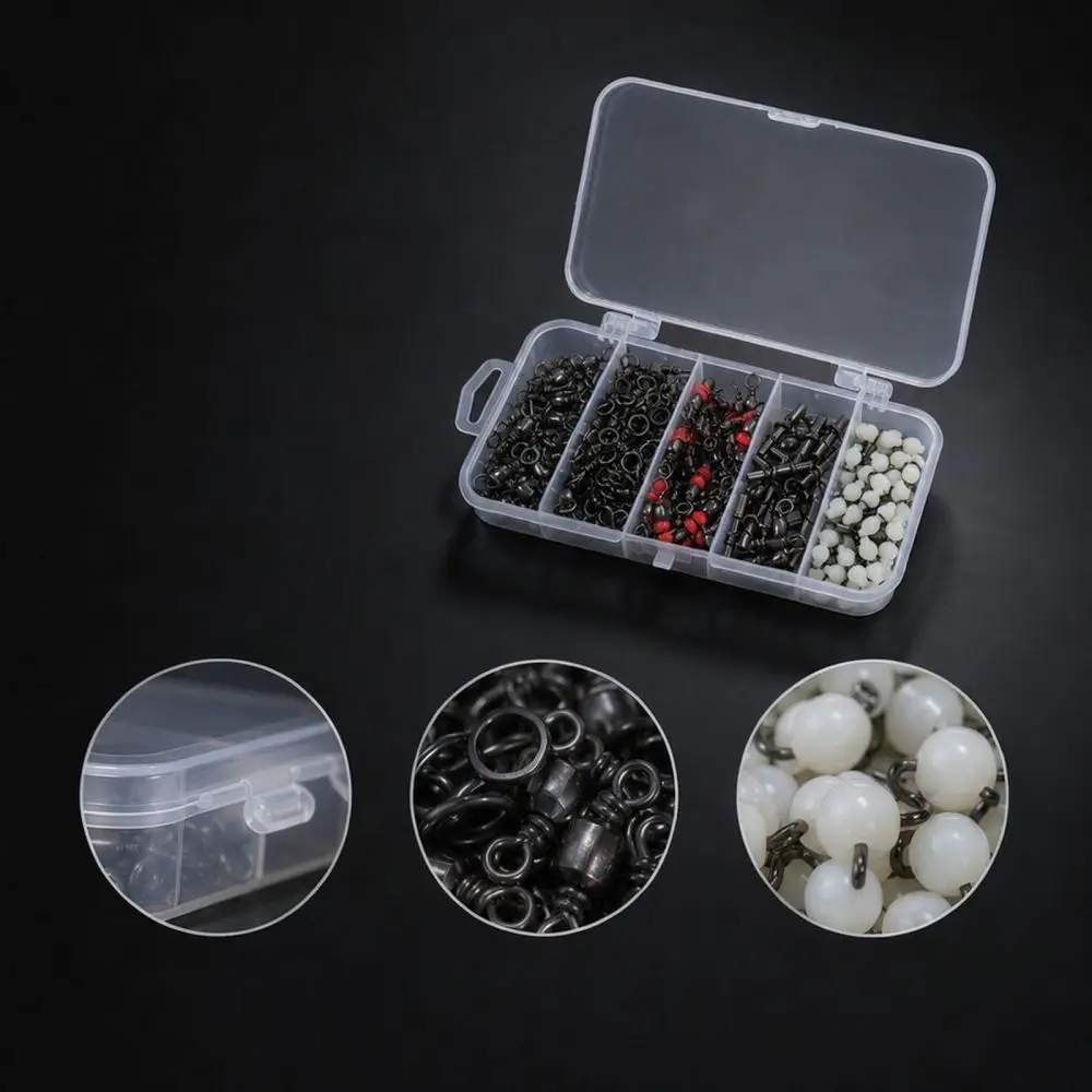 For Anmuka Fishing Tackle Three Way Rolling Swivels Connector Stainless Steel Terminal Saltwater Freshwater Gear