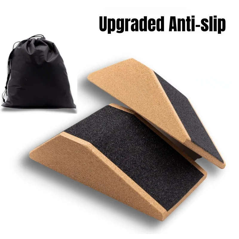 Squat Wedge Block Upgraded Anti-slip Slant Board for Squats Portable Heel Elevated Squat Wedges and Calf Raise Gym Accessories