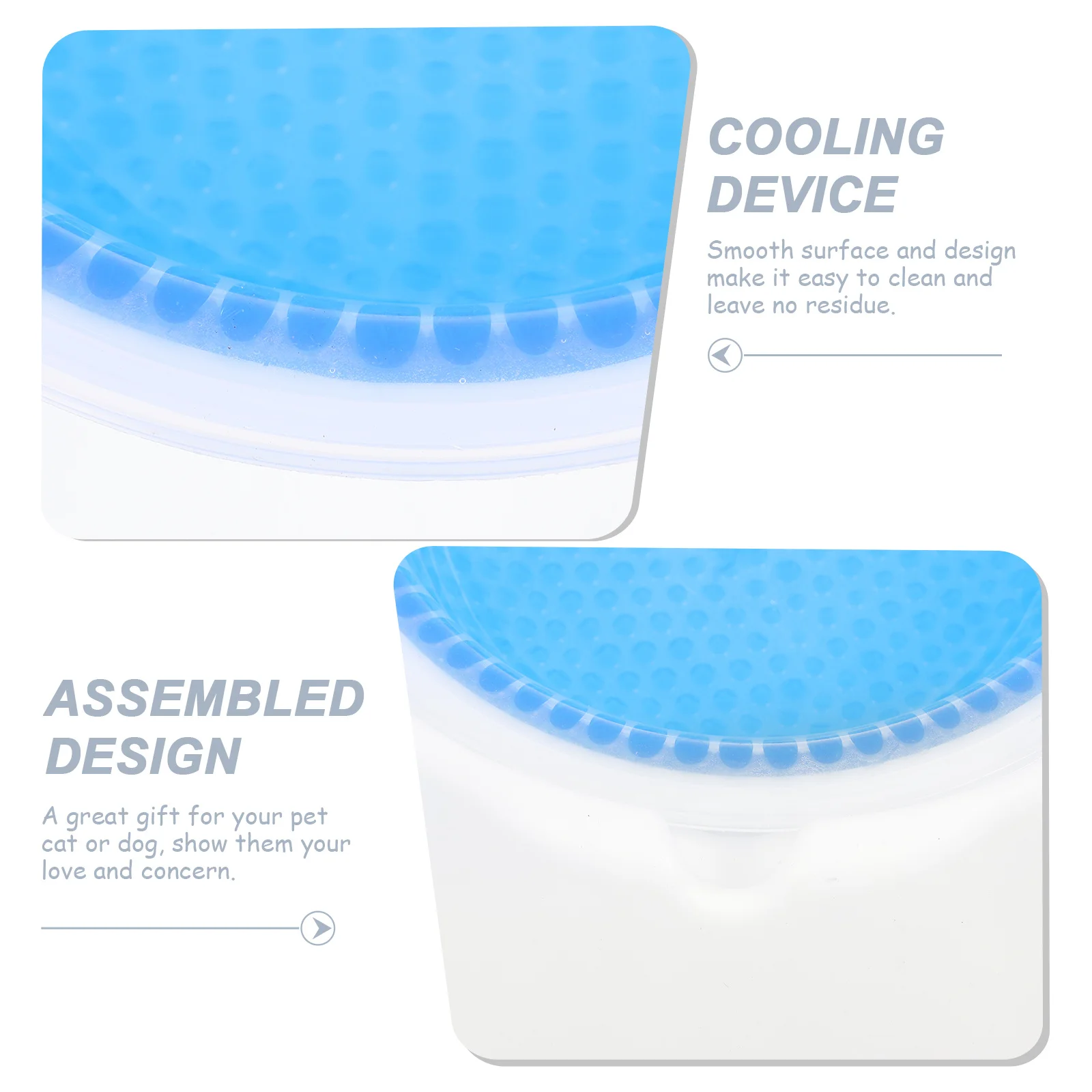 

Pet Bowl Condensate Beads Design Water Summer Dog Feeding Bowl Stable Base Puppy Cooler Container