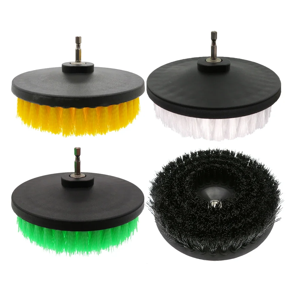 1 Stück 6-Zoll-Power-Schrubber-Reinigungsbürste mit M14-Gewinde, Bohrer-Adapter zum Reinigen von Teppichen, Küchen und Badezimmern, Auto-Innenräumen – Detail 1