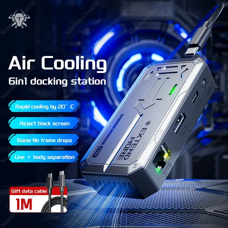 PLEXTONE PD 100 واط ChagerSmall USB Hub 6 في 1 USB C Hub محول متعدد المنافذ USB 3.0 الفاصل نوع C مهايئ توزيع لأجهزة الكمبيوتر المحمول iPad Pro