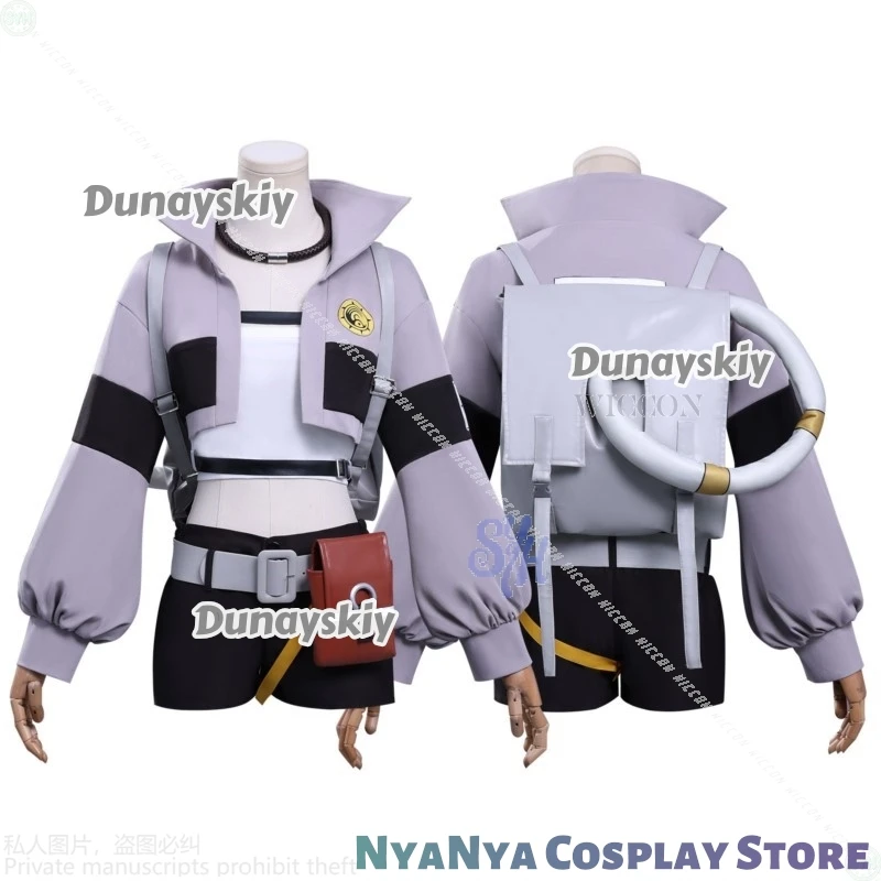 Anime Gachiakuta Riyo Reaper 코스프레 자켓 짧은 배낭 Akuta Cleaners 할로윈 의상 여성용 유니폼 파티 여성용