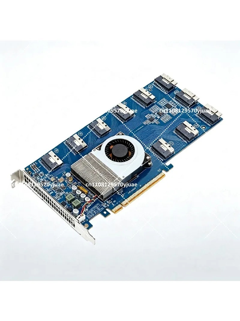 PCIe 4.0 X16 Expansion Card SFF8654 SlimSAS Adapter for NVMe SSD Multi GPU Workstation Server