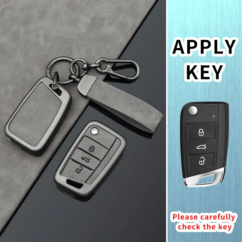 For VW Golf 7 GTI POLO T-Cross T-Roc Touran Tiguan Leon Ateca Arona Skoda Octavia Rapid Kodiaq Fabia Seat Ibiza Key Case Cover