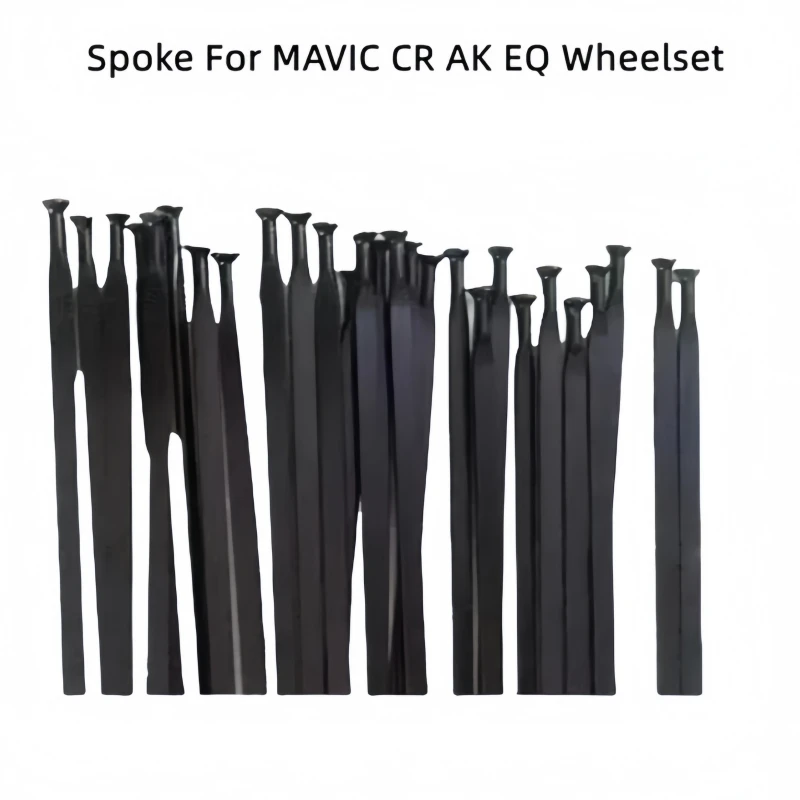 10pcs Spoke For MAVIC CR AK EQ Wheelset Spoke Road Bike Straight Flat Spokes With Spoke Cap Stainless steel Bicycle Spoke