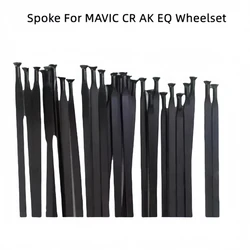 10pcs Spoke For MAVIC CR AK EQ Wheelset Spoke Road Bike Straight Flat Spokes With Spoke Cap Stainless steel Bicycle Spoke