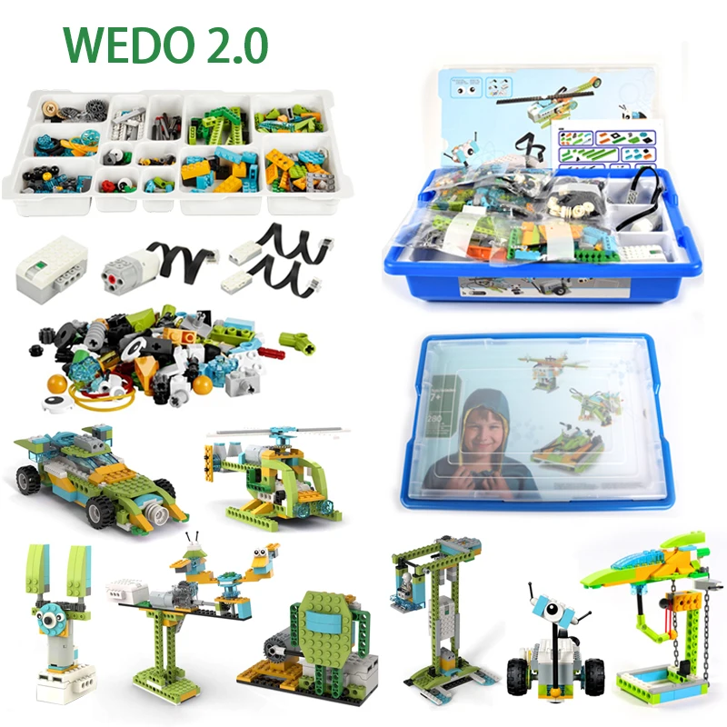 NEW 2022 Technical WeDo 3.0 Robotics Construction Set Building Blocks fit for 45300 Wedo 2.0 Core Set STEM Educational DIY Toys