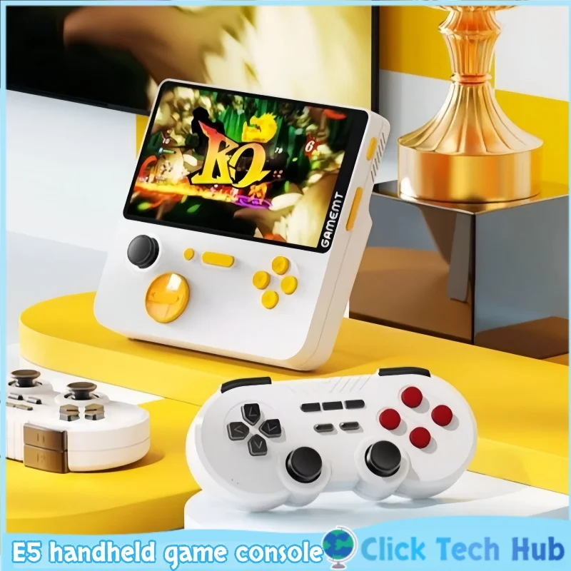 

E5 handheld game console 5-inch large screen arcade two player battle game console 22W fast charging game console 10000 game pad