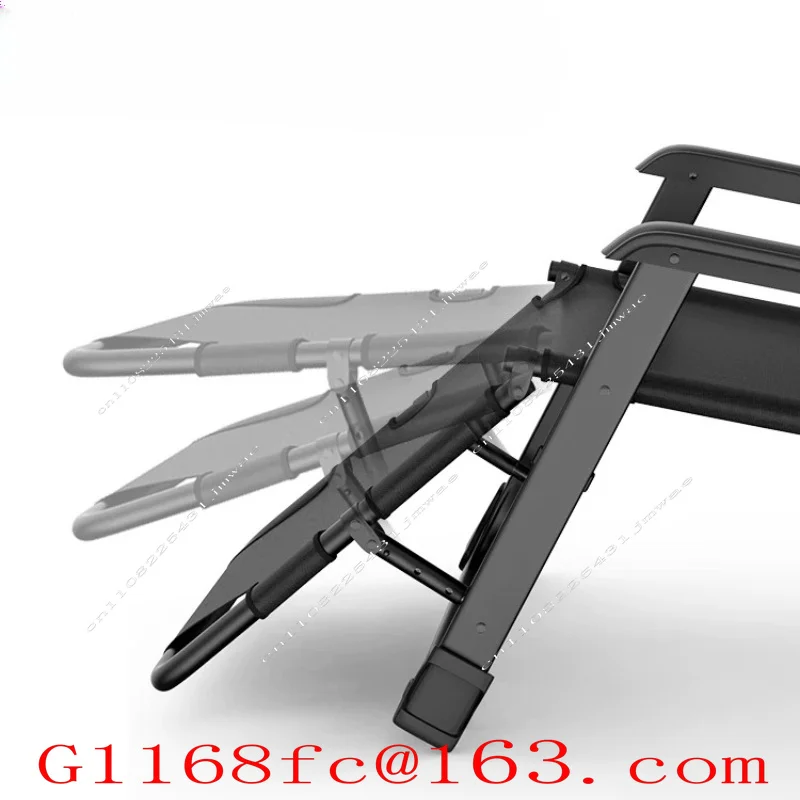 Folding Camping Cot, Single Bed for Office Nap Home, Multi-Function Reclining Lounge Chair for Adults