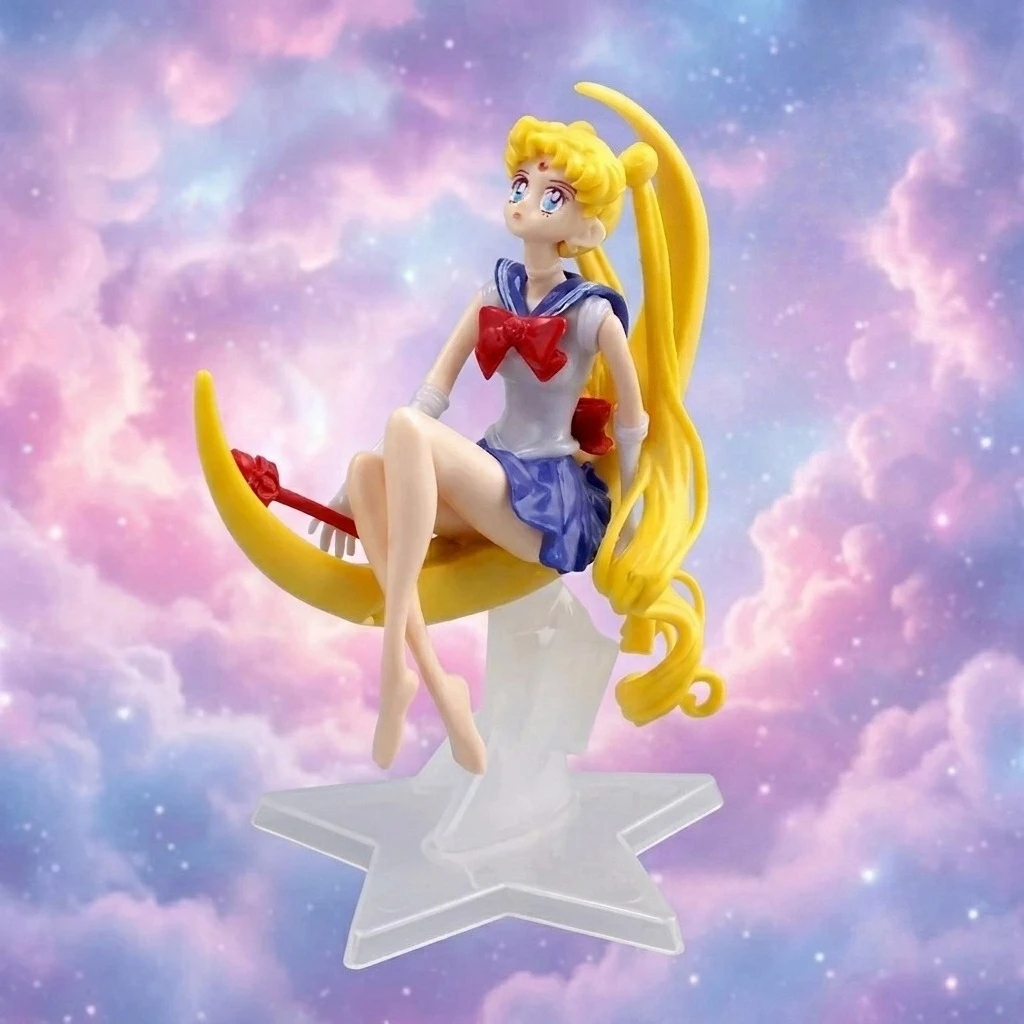 15cm Anime Sailor Moon Figure Tsukino Usagi Figurine Statue Model PVC Collection Desktop Action Figure Toy Kid Gifts