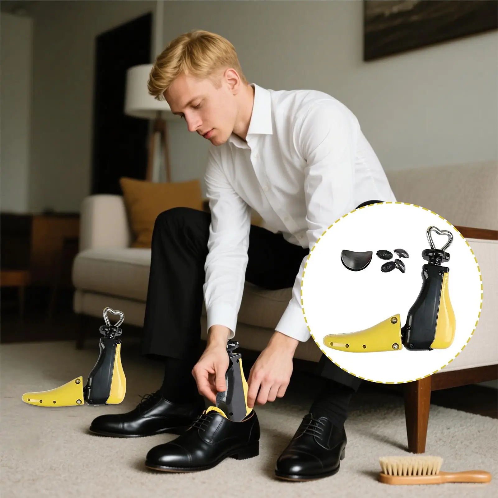 

Shoe Stretcher Wide Feet Boot Widener Stretcher Adjustable Length Expander High-Top Clothing Accessories For All Sizes Men Women