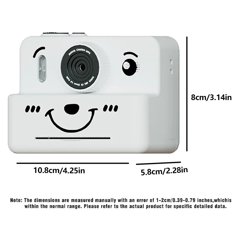 kids Instant print camera with 32GB memory card,photo&video&puzzle games & music,perfect gift for boys and girls aged 4+
