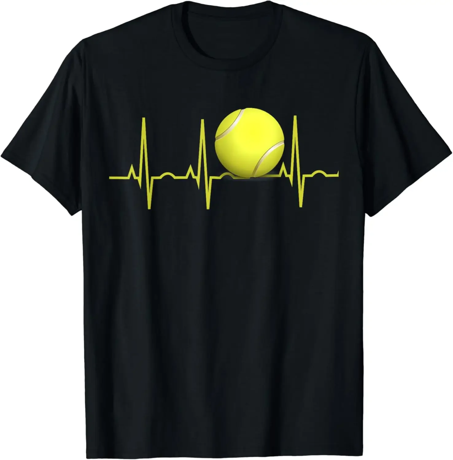 Camiseta de tenis con latido del corazón, camiseta de tenis para jugadores y entrenadores, ropa deportiva holgada, informal, cómoda y transpirable