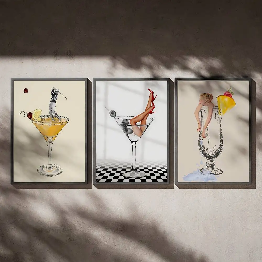 

Wine Beauty Art Design Poster Posters,waterproof Paper Stickers,coffee Shops,bar Living Rooms