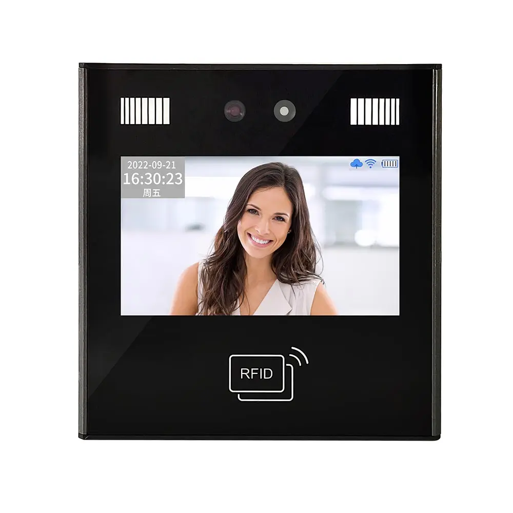 5000 Face Capacity Wifi Cloud Software  Employee Card Time Clock Biometric Face Machine Attendance Backup Battery