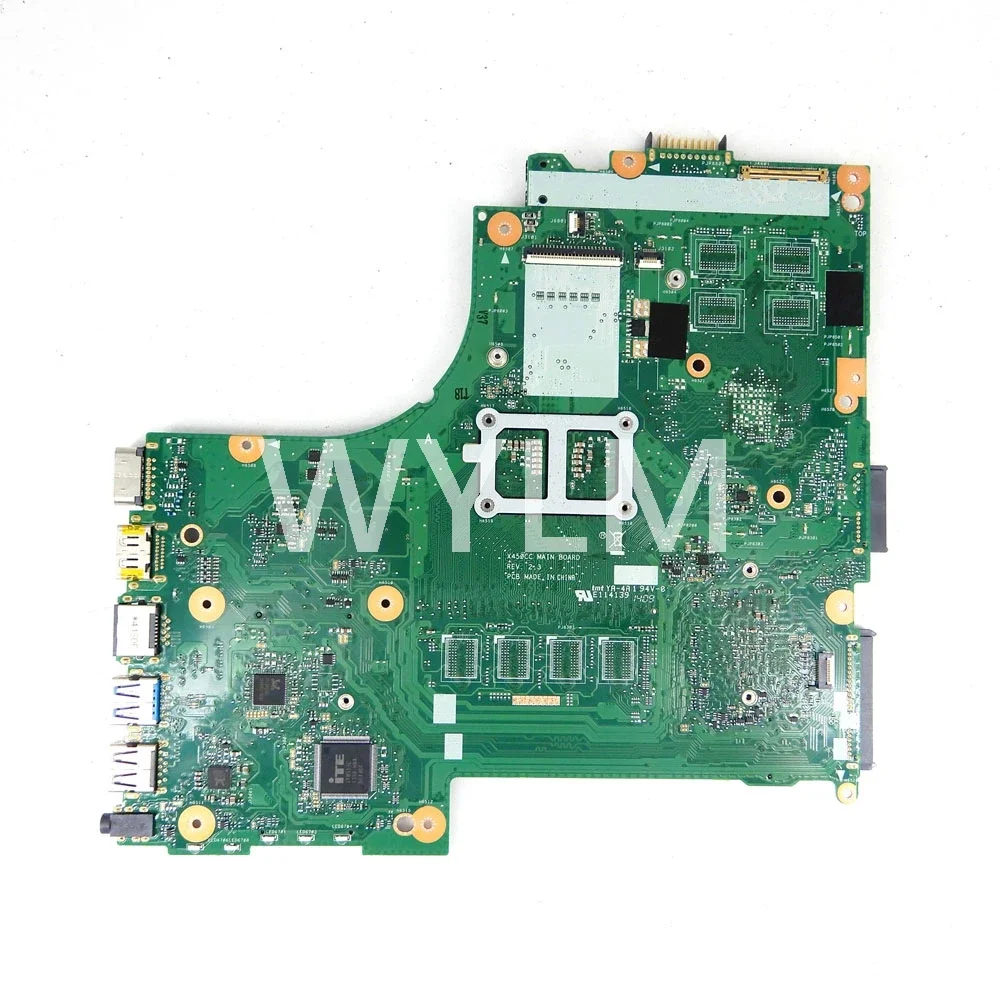 X450CA 1007 / i3 / i5 CPU 0G/2G RAM notebook Mainboard For Asus X450CC X450C A450C Y481C X450CA Laptop Motherboard