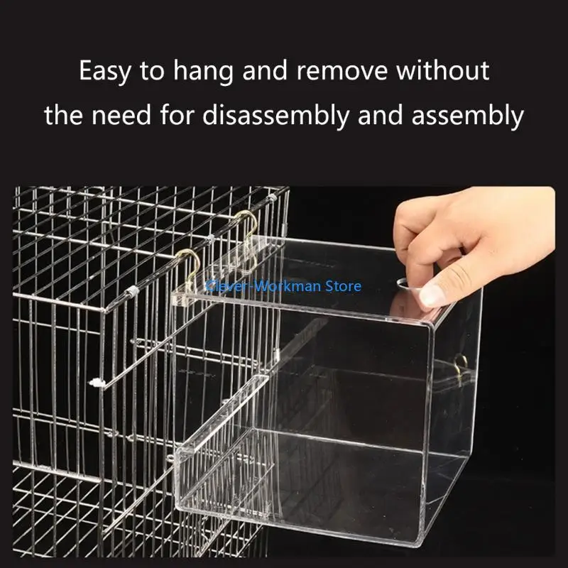 24TD Parrot Clear Bathbond مع ملحقات حمام القفص بطيور لطيور Conurs Lovebirds