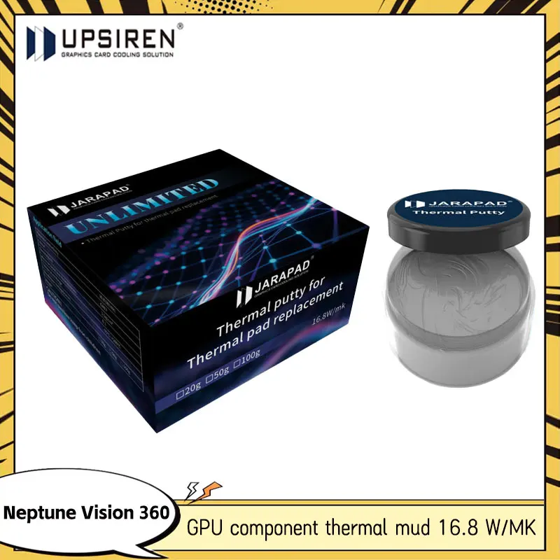 

Термопаста JARAPAD UNLIMITED 20г/50г для быстрого охлаждения VGA, GPU, IC-процессоров, высокопроизводительная термопрокладка/термопаста для отвода тепла