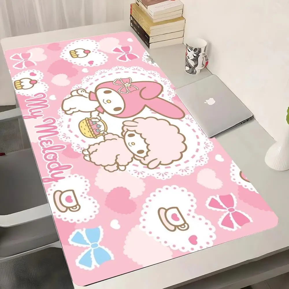 Cute My Melody Little Twin Mouse Pad Gaming Abstract Large 800x400mm MouseMat Gamer XXL Mause Carpet PC kawaii Desk