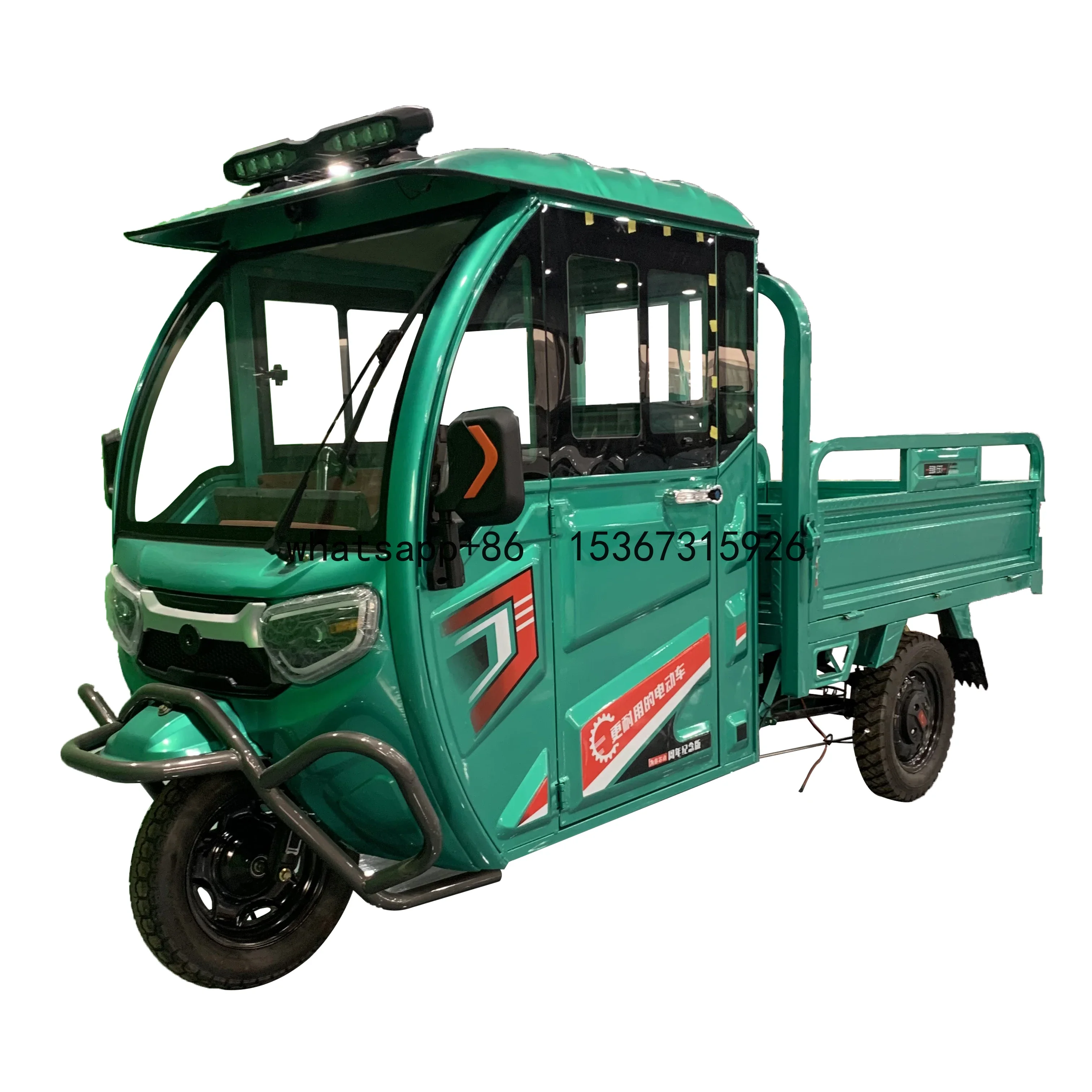 60v Electric Tricycle for Adults Open Body Type with 45km/h Speed for Freight Low Speed Tricycle Electrics