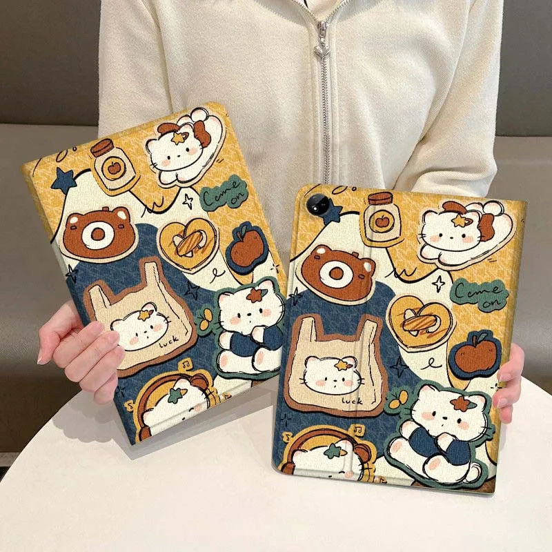 

Cartoon Animal Retro Pattern For Vivo IQOO Pad2 Pad3 Pad5 Air SE Pro 12.1 12.3 13 11.5 11 inch Tablet Case