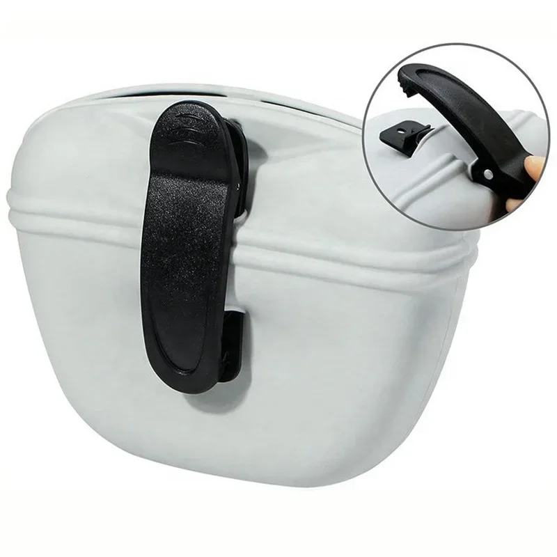 Silikon-Hundeleckerli-Tasche, tragbare Hundetraining-Gürteltasche, Outdoor-Futterbeutel, Welpen-Snack-Beutel, Leckerli-Aufbewahrungstasche, Haustierbedarf – Detail 5