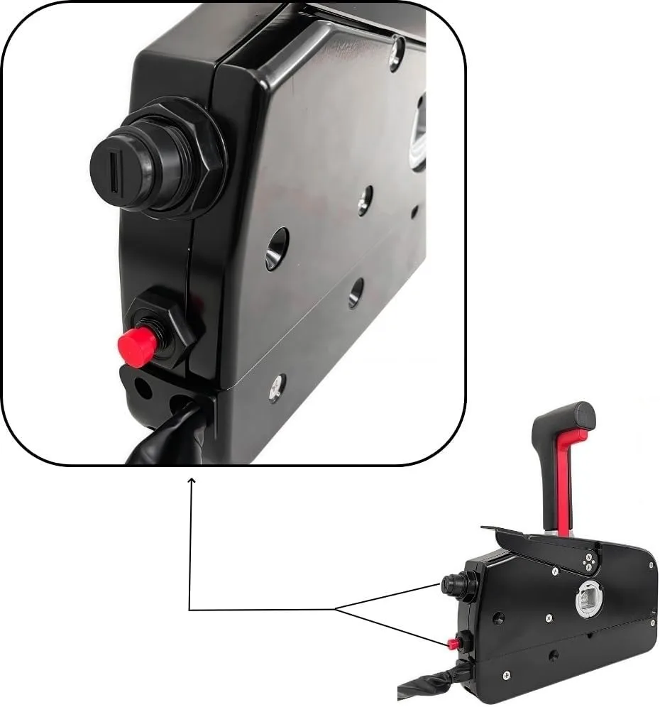 Winibo Boat Throttle and Shift Control of Outboard Engine 67200-93j50 for Side Mounted Control Box of  Outboard Engin