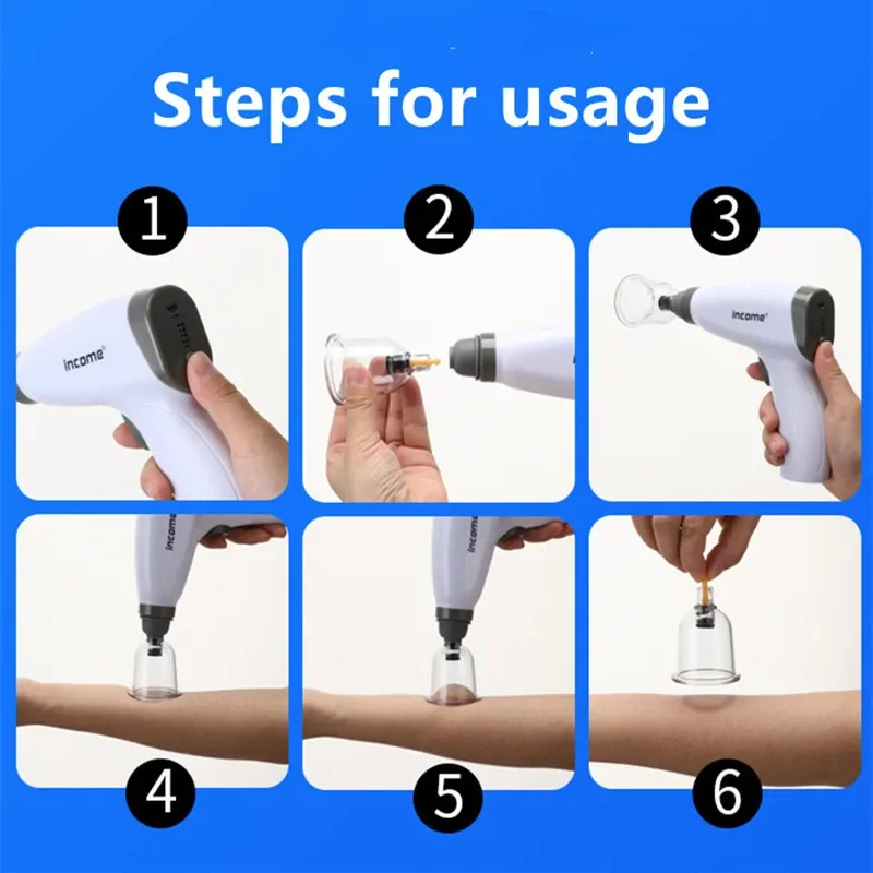 4/12/20/24Cans Electric Vacuum Cupping Massager Chinese Physiotherapy Set Anti Cellulite Suction Cups Massage For Body Jars Cans