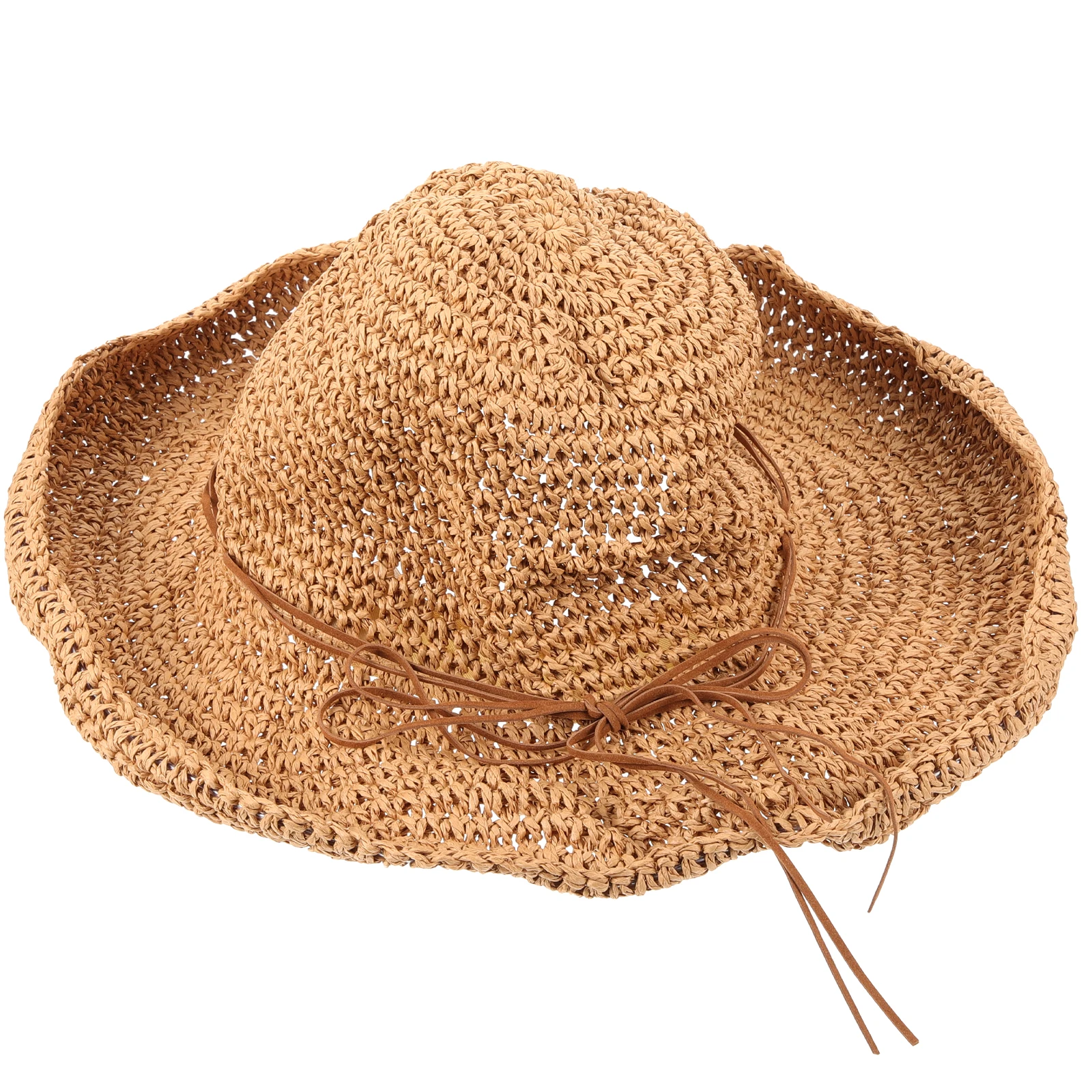 

Sun Visor Outdoor Beach Hat Summer Holiday Headwear Wide Brim Straw Decorative Protection Cap Hats