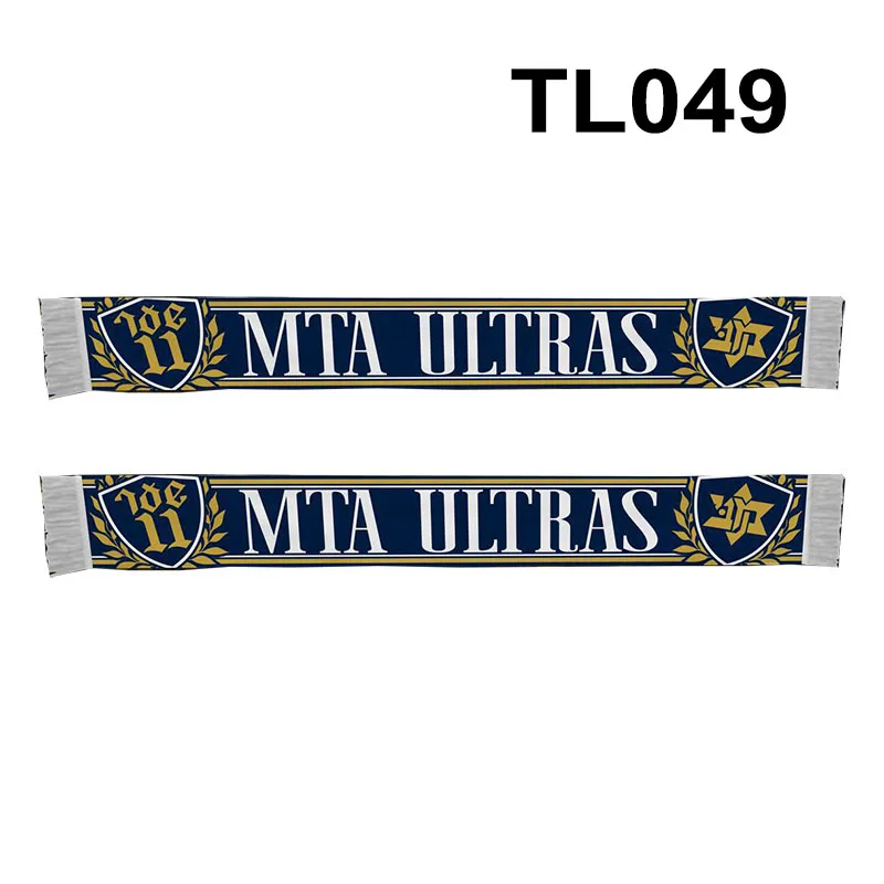 145*18 cm Size MTA Ultras Maccabi Fanatics TLV MTAFC When I Angry Scarf for Fans Double-faced Knitted TL049