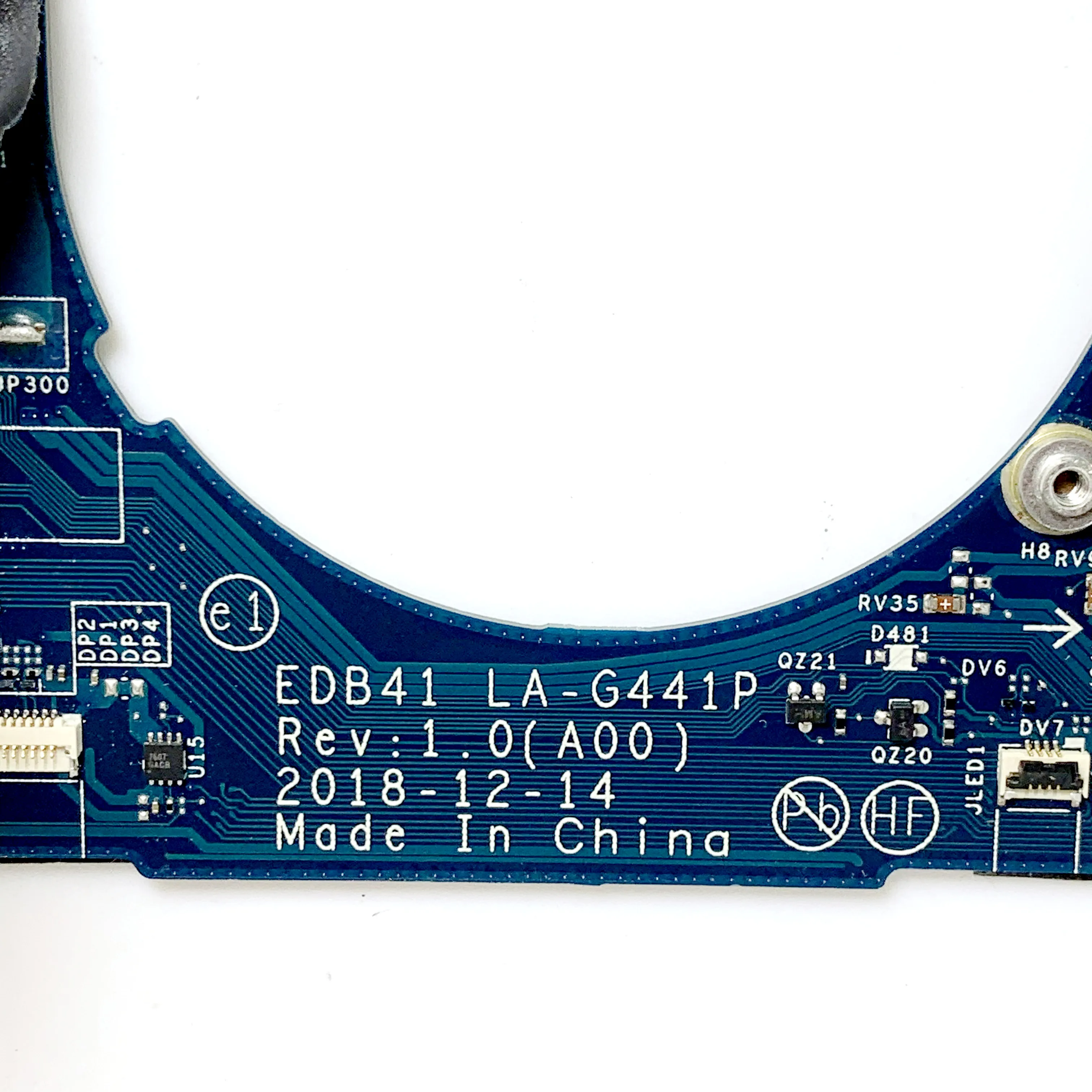 LA-G441P para dell latitude 7400 2-em1-1 placa-mãe do portátil i5-8265 i5-8365U i7-8665U ram 8g 16g notebook placa-mãe