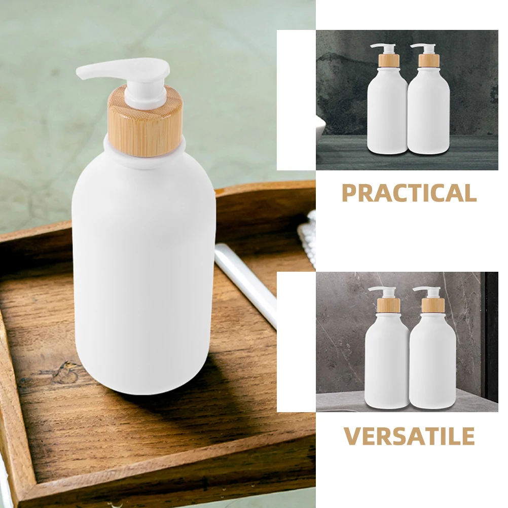 

2pcs Refillable Pump Bottles Shampoo Soap Dispenser Bottle Leak Proof Hand Soap Dispenser For Bathroom Kitchen Home Use