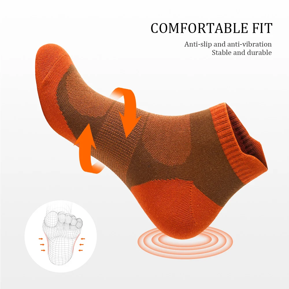 Fitness en plein air 5 paires nouveau printemps chaussettes pour hommes cheville épaisse tricot chaussette de sport respirant séchage rapide