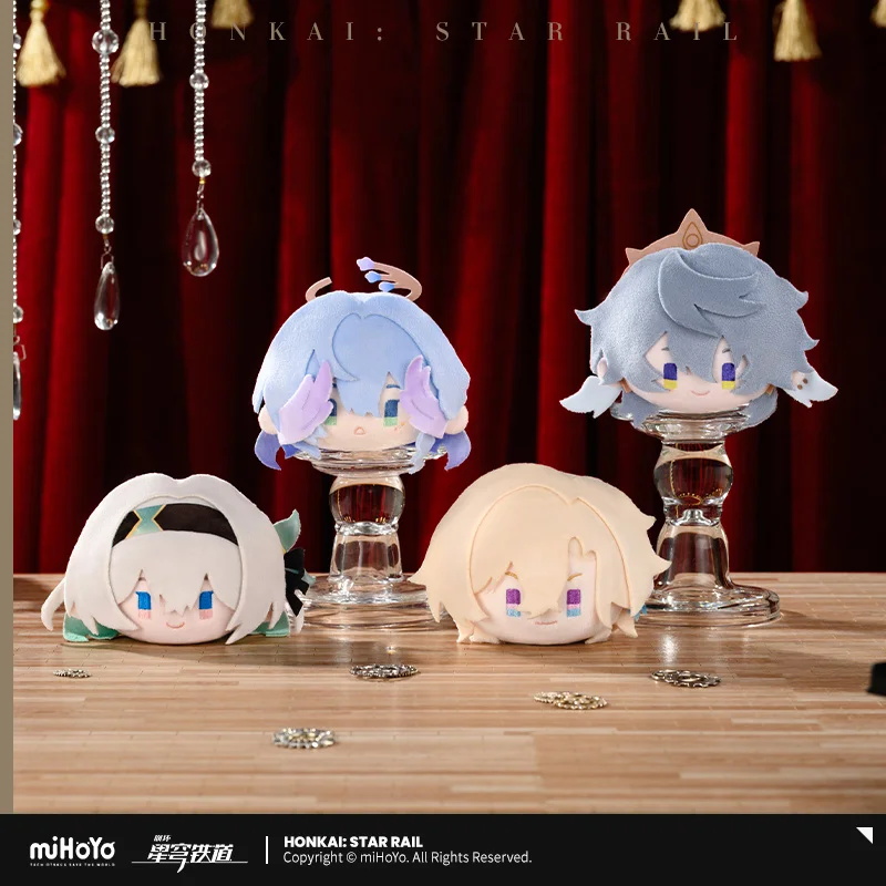 Official MiHoYo Honkai Star Rail Big Head Plush Pendant March 7th Kafka Dan Heng Doll Keychain Cosplay Accessories Fan's Gift