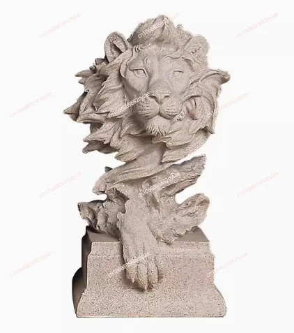 Animal Sculpture Horse Eagle Lion Tiger Goat Elephant Home Office Decoration Gift Art Living Room Head Resin Statue Ornaments