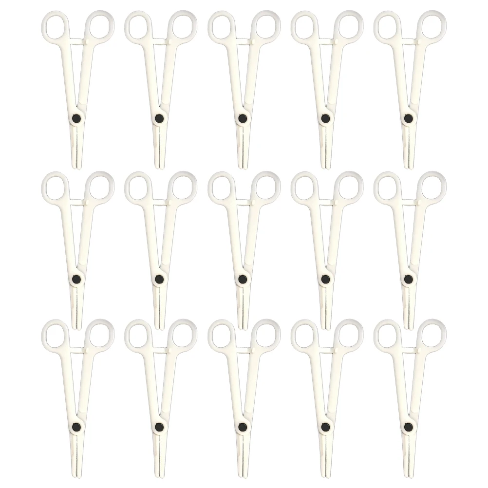 

25pcs Disposable Body Piercing Clamps Plastic Forceps Diagonal Pliers Body Piercing Pliers Piercing Tool Supply
