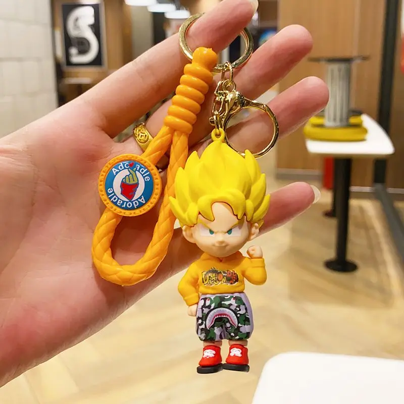 Dragon Ball Schlüsselanhänger Son Goku und Kuririn Cartoon Niedlich Modisch Personalisiert Einfach Tragbar Paar Schüler Taschenanhänger Geschenk – Detail 4