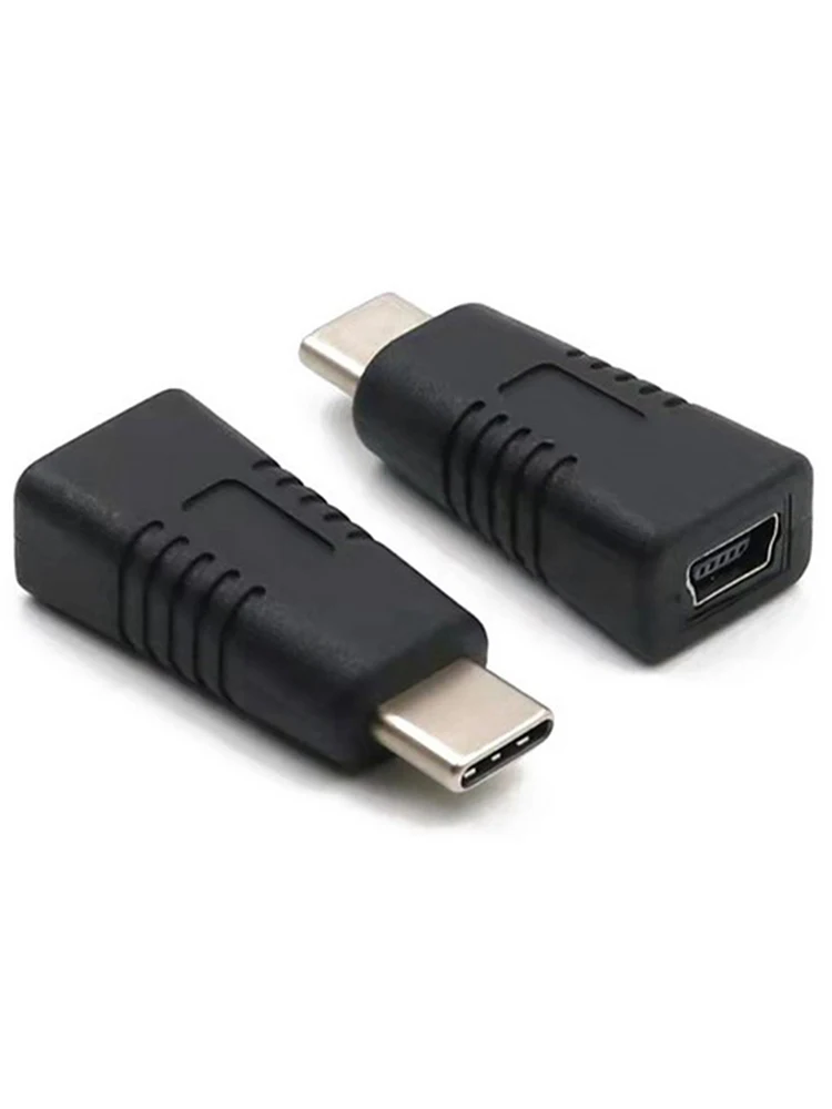 Mini USB żeńska do typu C męski Adapter Mini T typ żeńska do kabla danych Adapter do ładowania