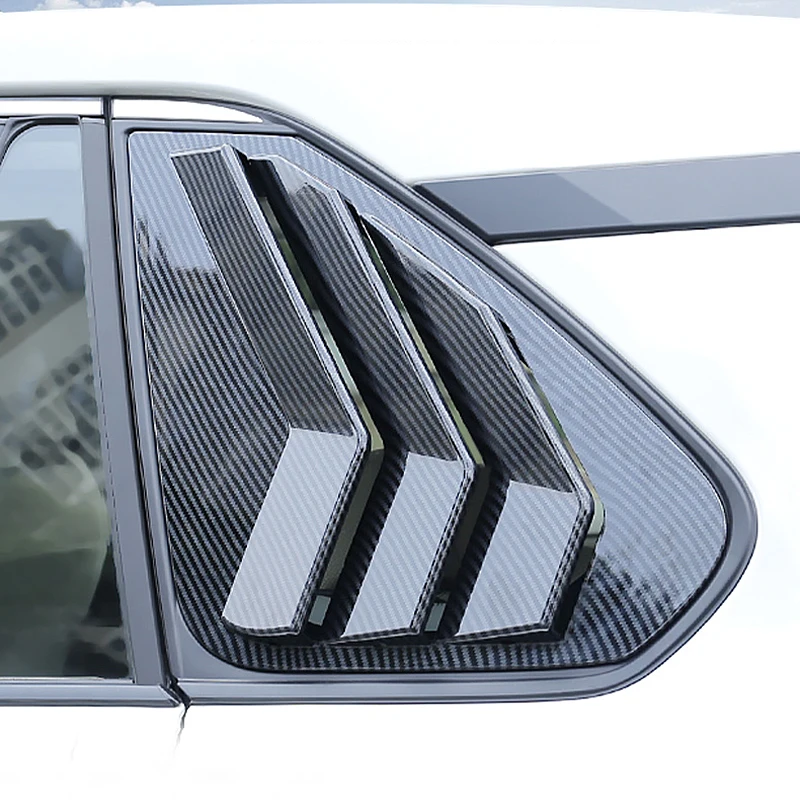 

3d Parts Car Rear Side Window Louvers Shutters Blinds Trim For Toyota Rav4 Xa50 2019 2020 2021 2022 2023 2024 Hybrid Auto
