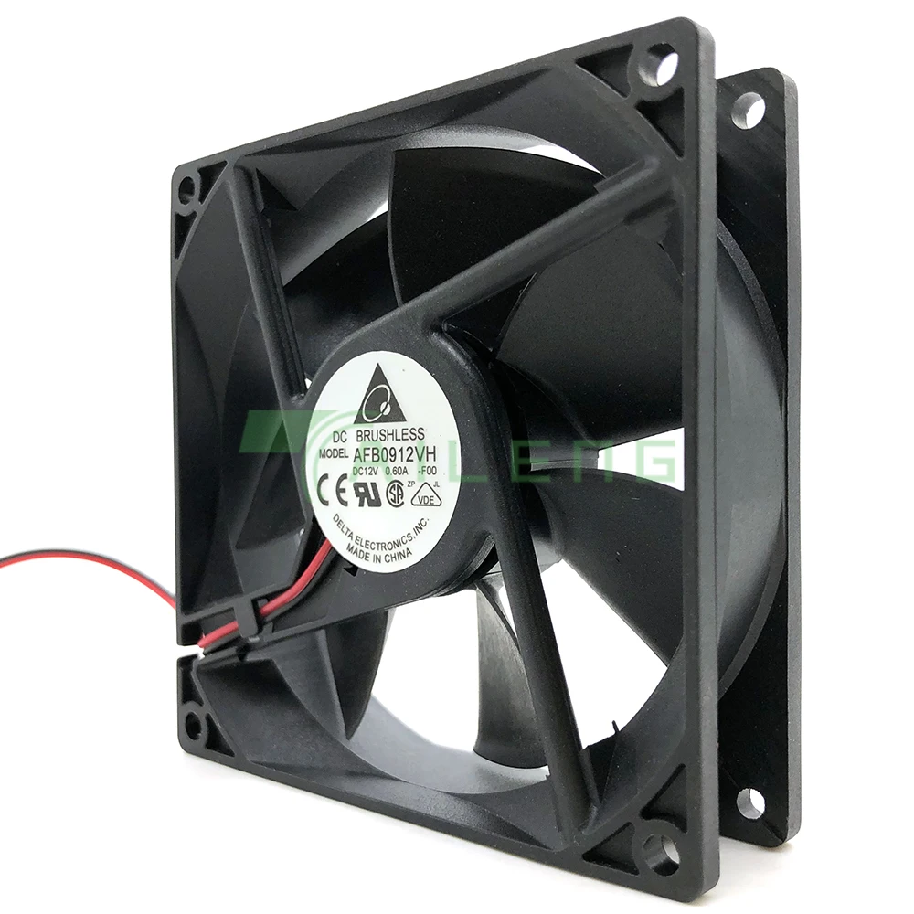 Ventilador de refrigeración con rodamiento de bolas doble, AFB0912VH 9025, 9cm, 90mm, 12V, 0.60A, capacidad de viento para Delta 90x90x25mm, nuevo