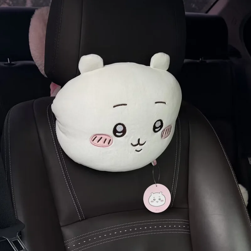 Chiikawa-Oreiller lombaire de voiture, oreiller de cou, oreiller de taille, doux et respirant, dessin animé Usagi, accessoires de décoration de voiture, cadeau