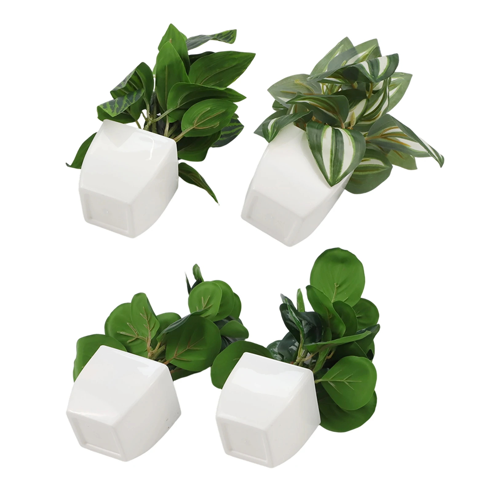4 Pieces Artificial Potted Plants for Indoor Decoration Small Fake Plants for Living Room Bedroom Office and Desk Areas