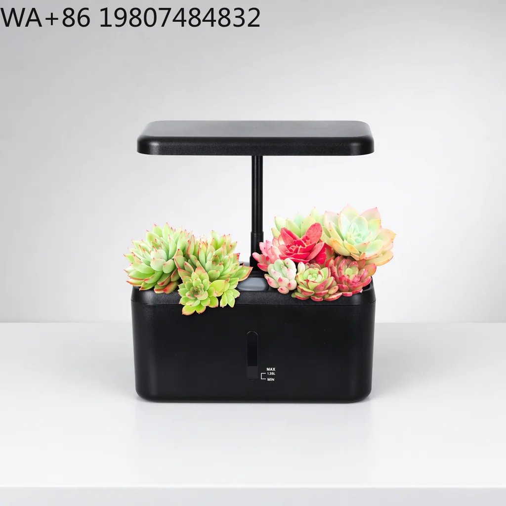6 Pod 15W Complete  Herb Hydroponic Grow Kit Timing Full Spectrum LED Light Auto Circulation Soilless Gear For Kitchen Balcony
