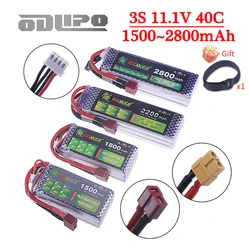 11.1V LiPo Battery 3S 1500mah 1800mAh 2200mah 2800mAh Deans T Connector XT60 For RC Racing Car Boat FPV Quadcopter Helicopter