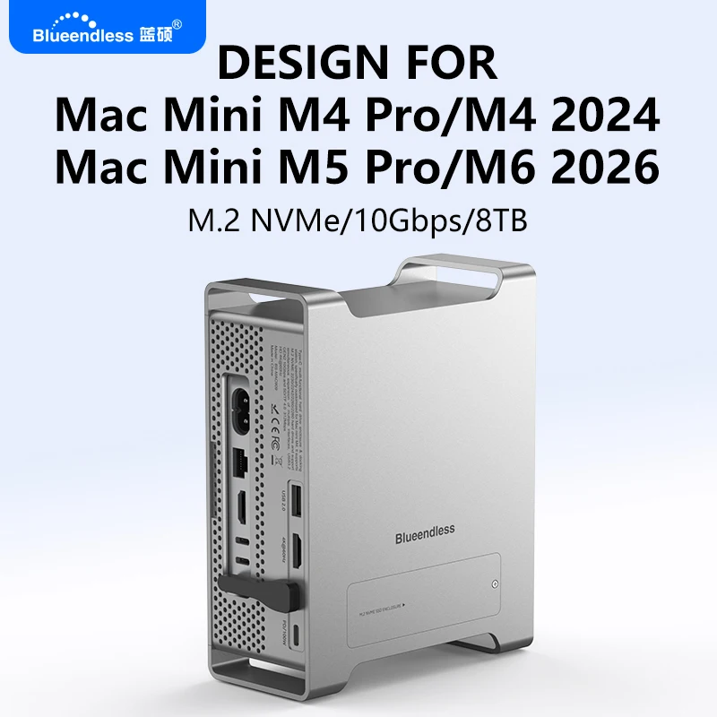 �y�Z�[�����zBlueendless SSD�h�b�L���O�X�e�[�V�����F2024�N��Mac Mini M4/M4 Pro/M5 Pro/M6�Ή��BM.2 NVMe SSD�G���N���[�W���[�A4K/60Hz HDMI�ASD4.0�ATF4.0�A10Gbps C�n�u�B
